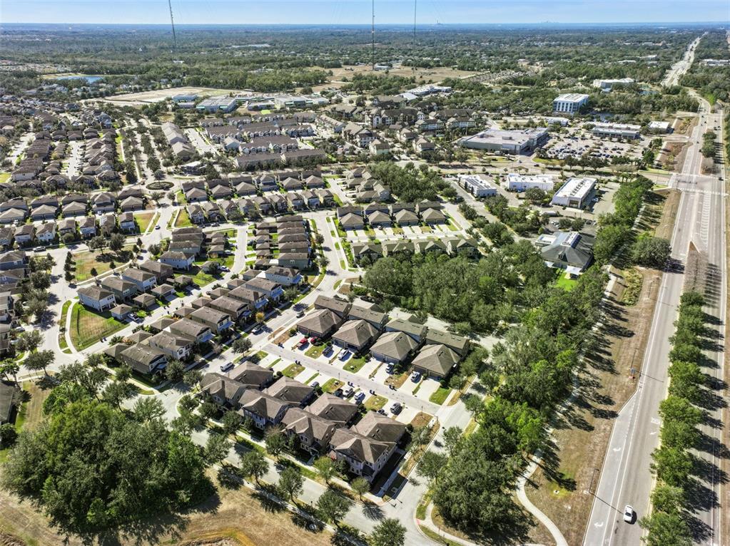 5714 Colony Glen Road Lithia, FL 33547 - Photo 42 of 66 an aerial view of residential houses with city view
