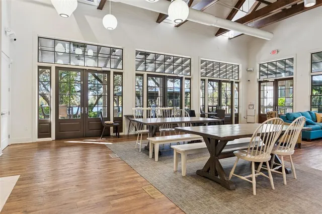 a view of a lake with a mountain view