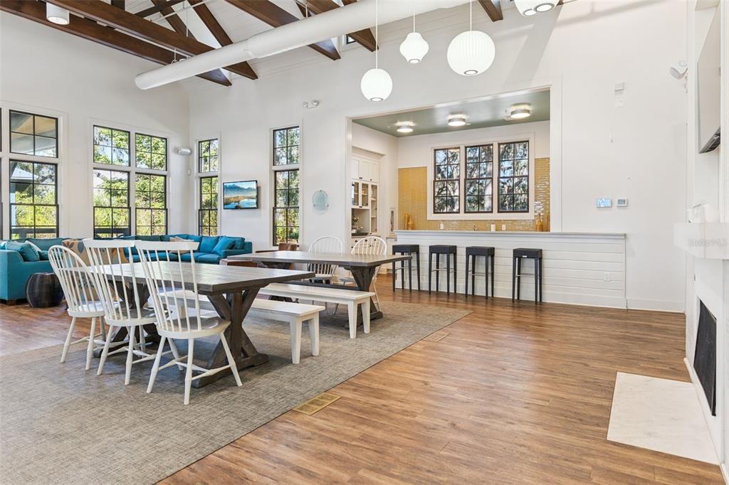 5714 Colony Glen Road Lithia, FL 33547 - Photo 46 of 66 a view of a dining room with furniture window and wooden floor