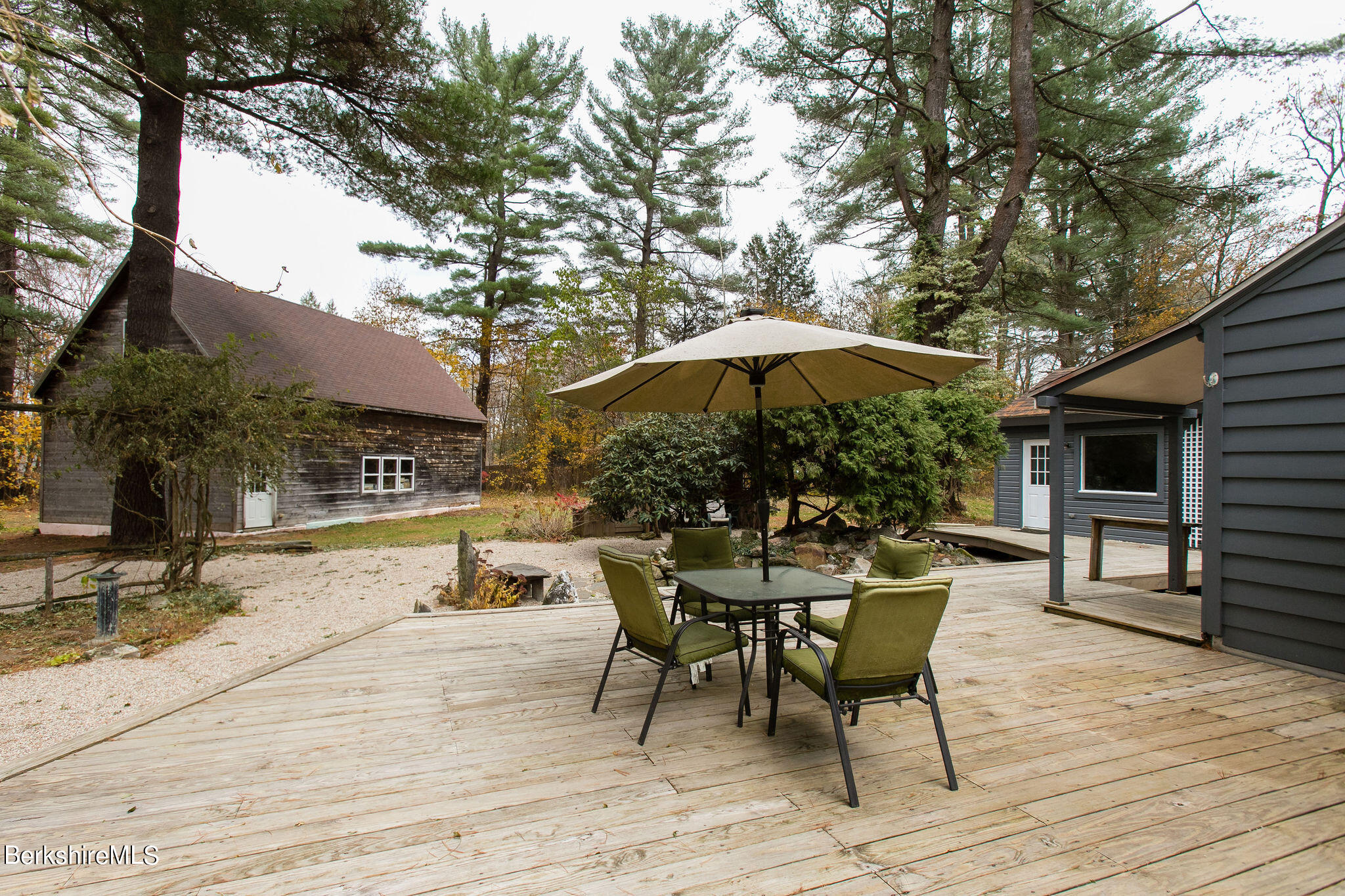935 Ashley Falls Road Sheffield, MA 01222 - Photo 6 of 33 Deck w/ Barn behind