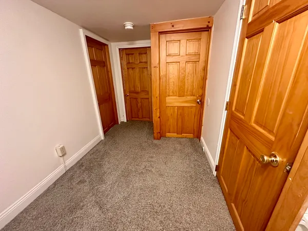 view of a room with door