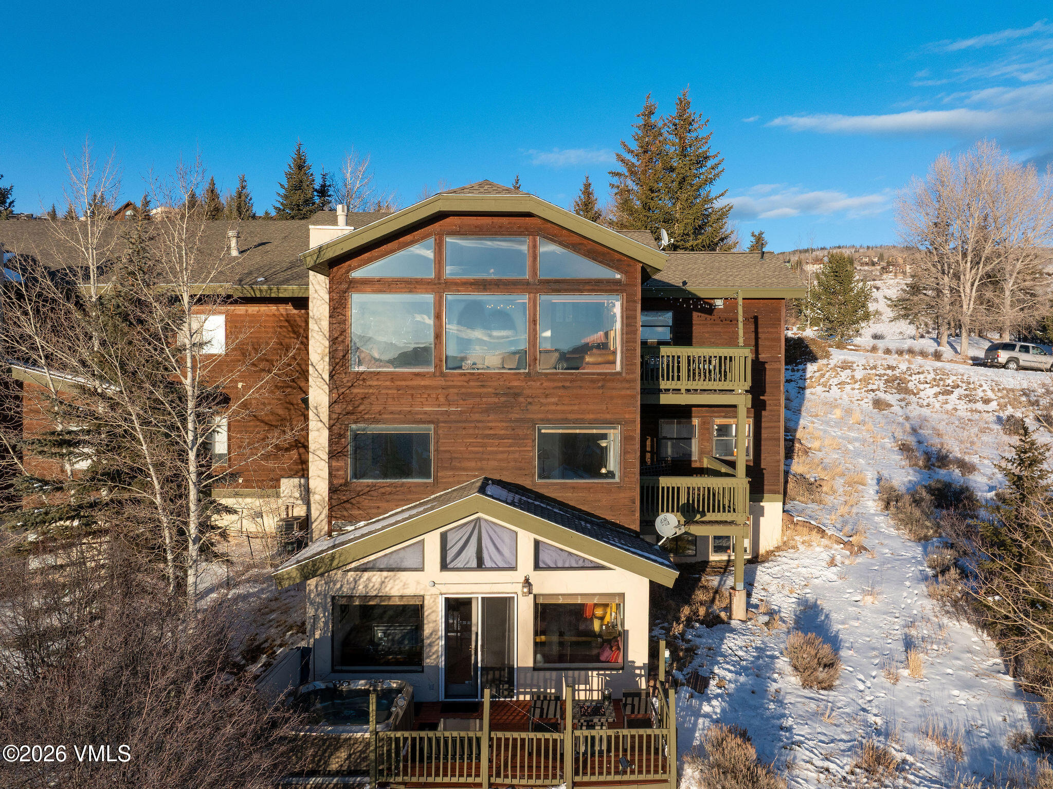 2646 Bear Trap Road, Unit A Avon, CO 81620 - Photo 27 of 40 2602_2646_beartrap_a_aerial_c