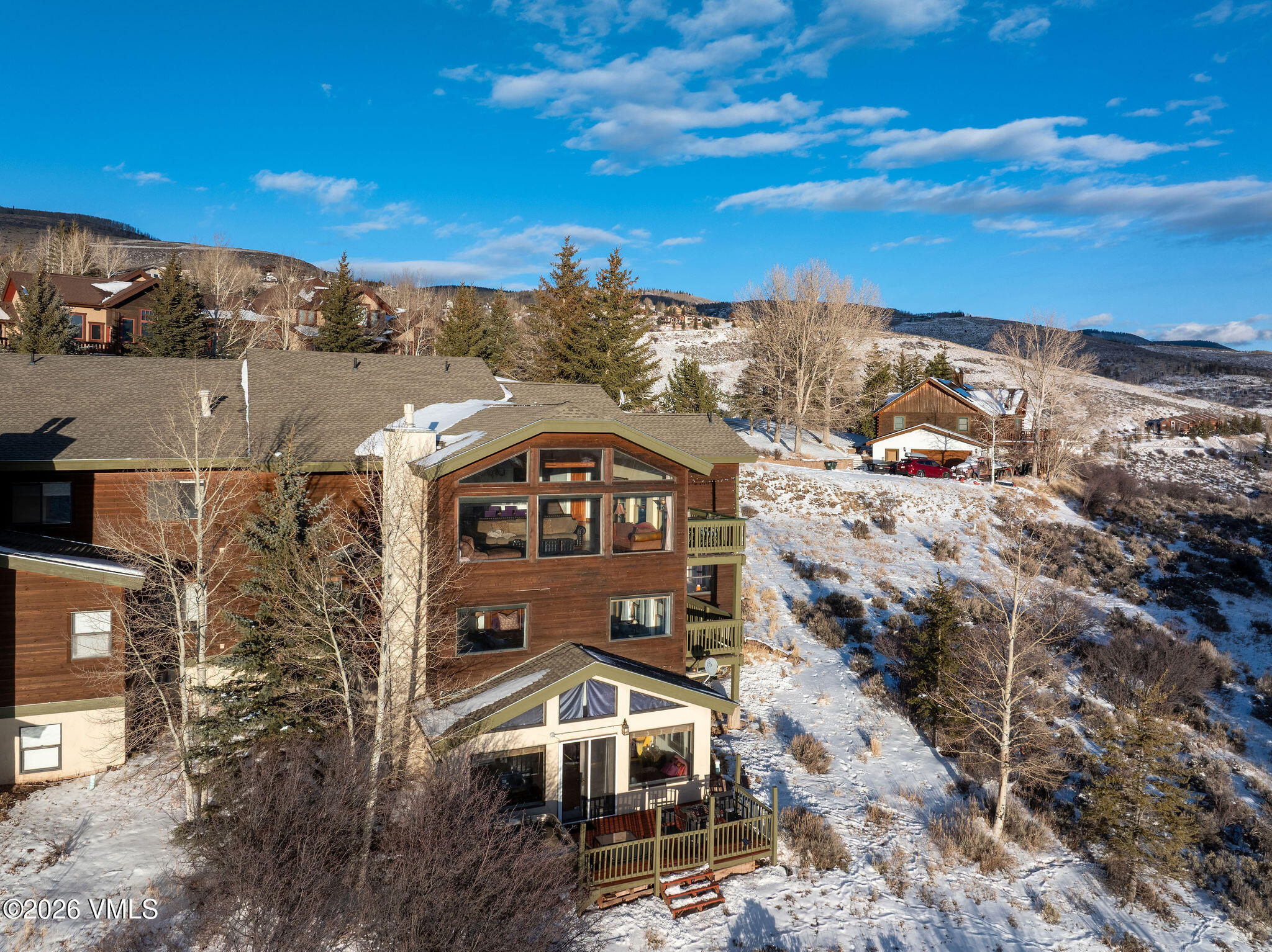 2646 Bear Trap Road, Unit A Avon, CO 81620 - Photo 34 of 40 2602_2646_beartrap_a_aerial_f