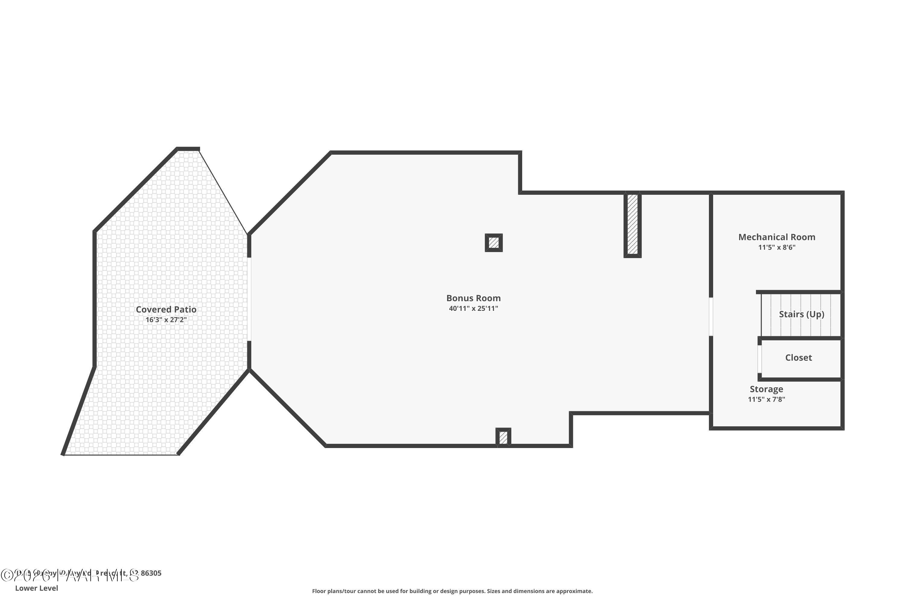 1515 North Happy Valley Road, Unit 5 01 AC Prescott, AZ 86305 - Photo 77 of 77 Basement Floorplan