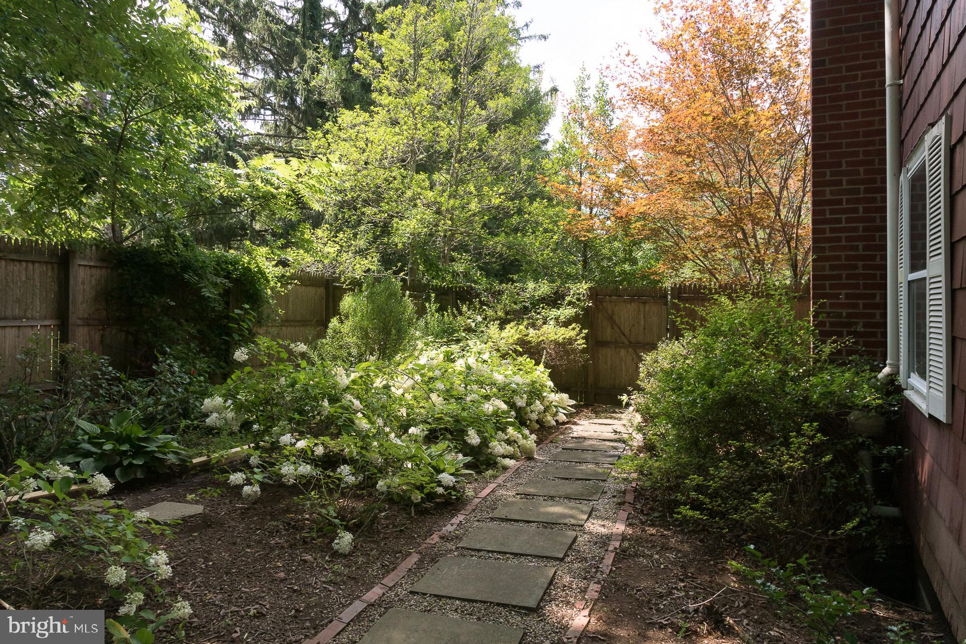 96 Hun Road Princeton, NJ 08540 - Photo 24 of 38 Side walkway with hydrangea