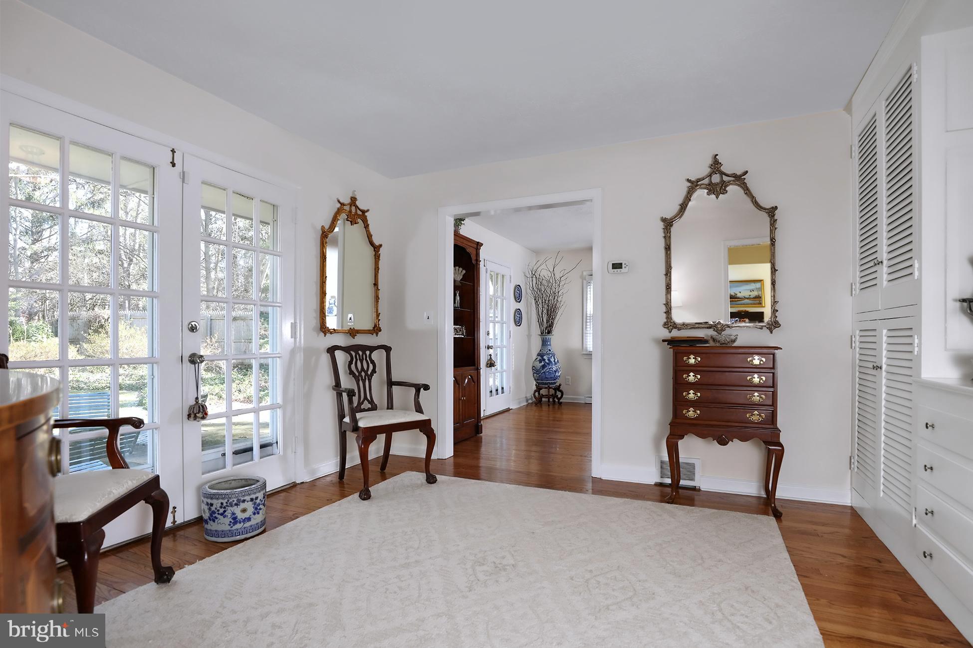 96 Hun Road Princeton, NJ 08540 - Photo 8 of 38 Dining room with french doors and built ins