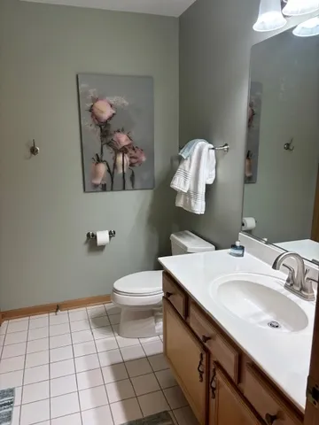 a bathroom with a shower curtain