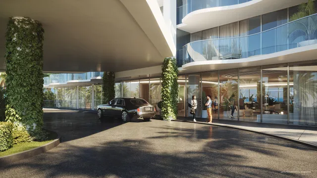 a view of entryway front of a building