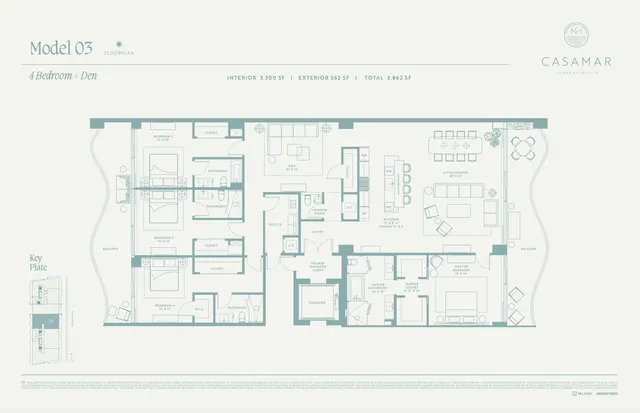 $5,450,000 | 900 North Ocean Boulevard, Unit UPH03, Pompano Beach, FL 33062