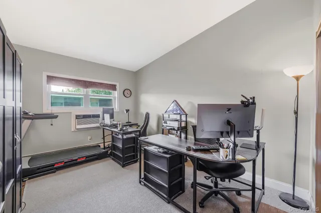 a room with furniture