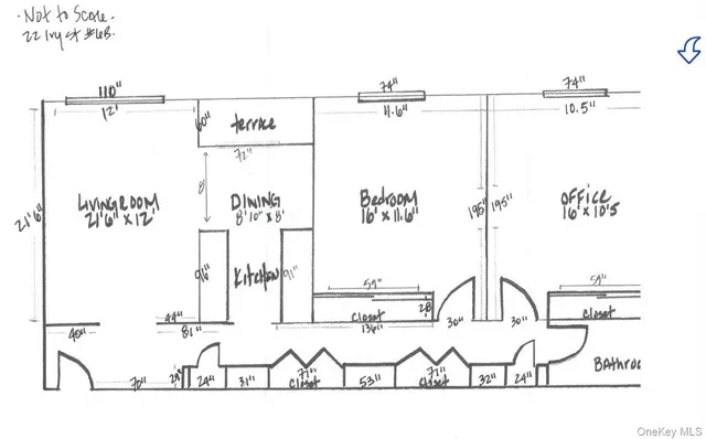 a picture of a wall with a white building