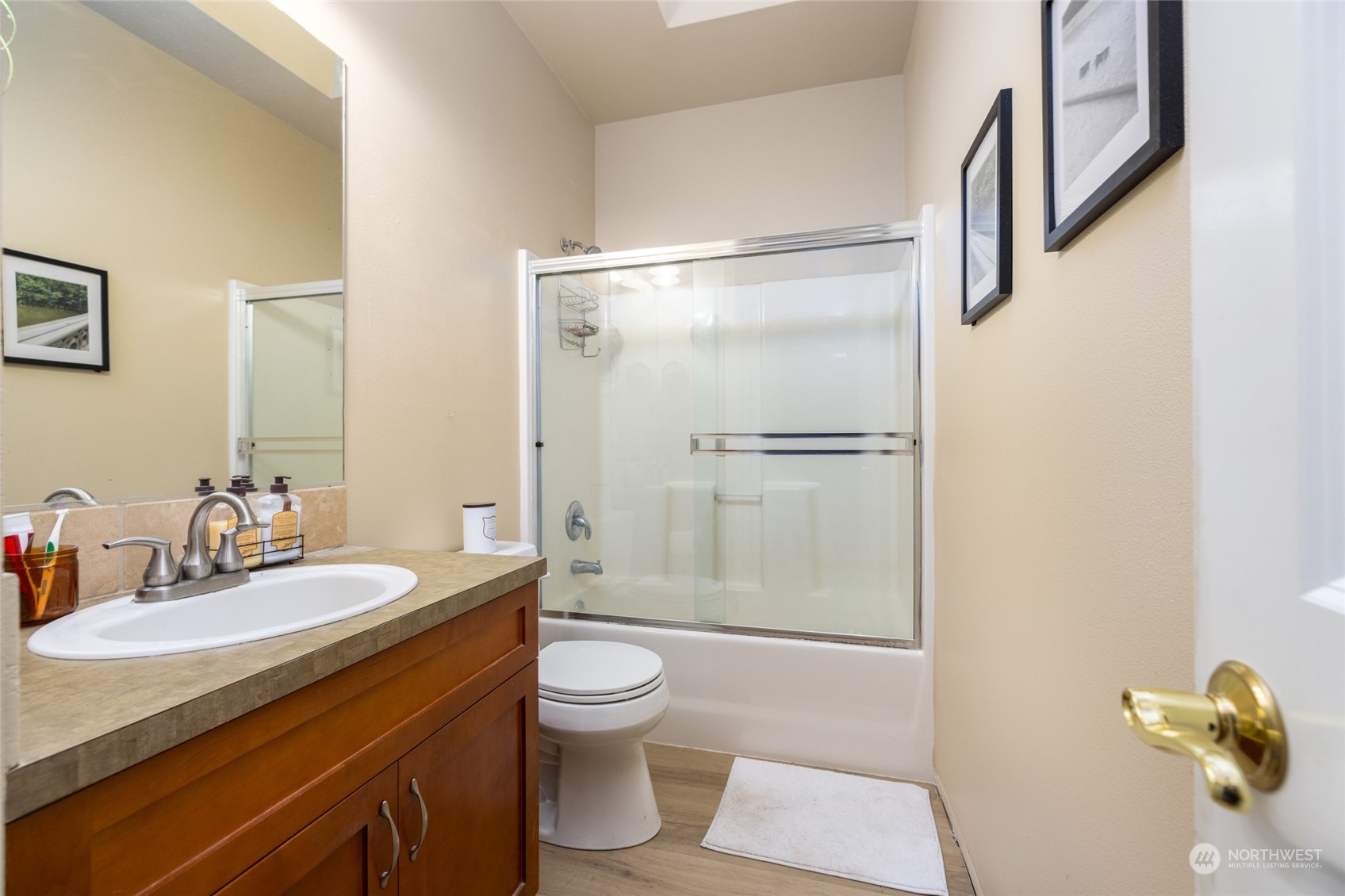 1505 Wildflower Way Sedro-Woolley, WA 98284 - Photo 8 of 24 a bathroom with a sink toilet and shower