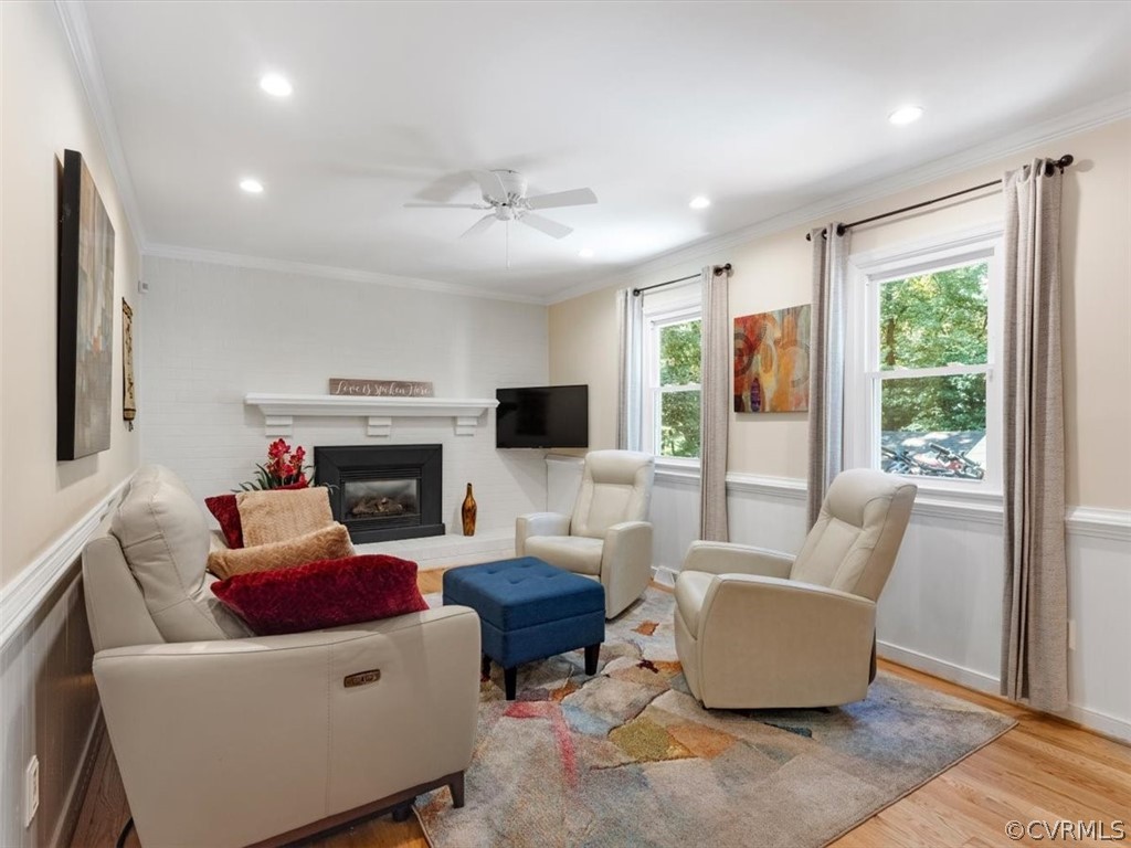 480 Eastman Road Chesterfield, VA 23236 - Photo 16 of 35 A cozy family room open to the kitchen features a