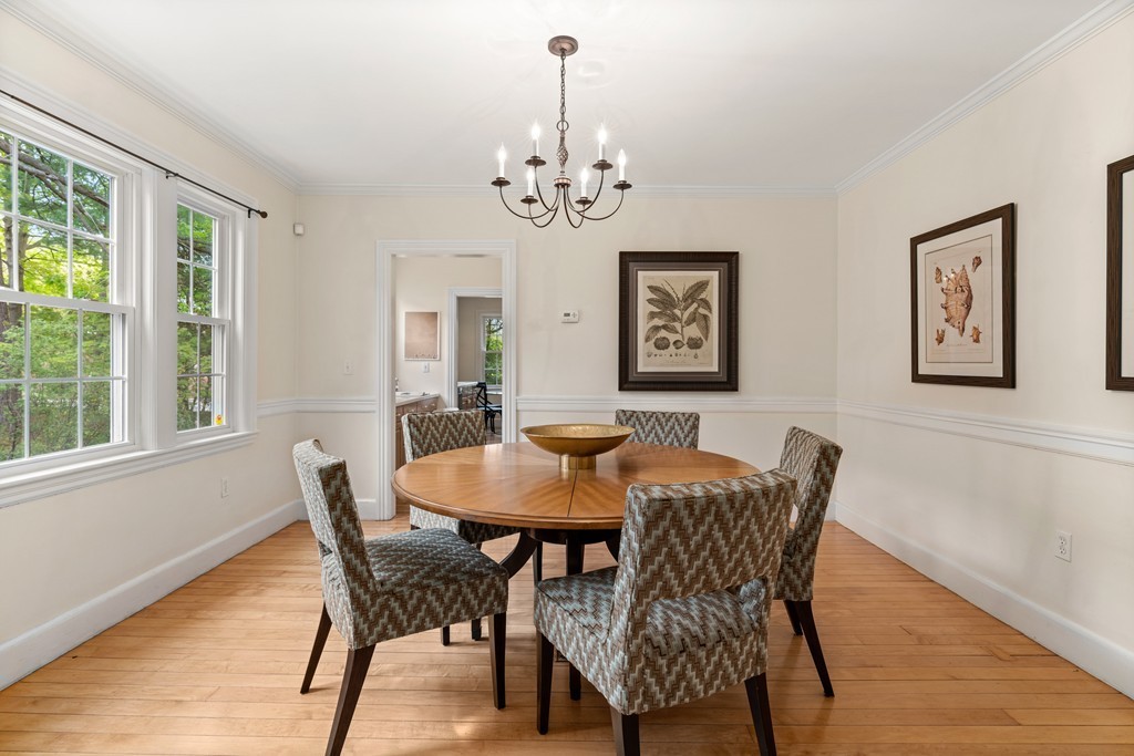 8-10 Upland Road Wellesley, MA 02482 - Photo 15 of 24 a view of a dining room with furniture window and wooden floor
