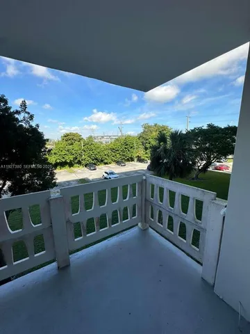a view of a big room with a mountain