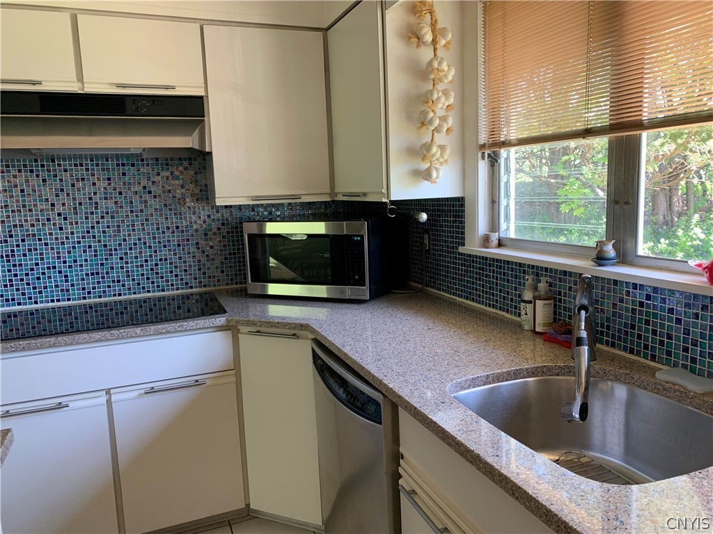 206 Deforest Road Syracuse, NY 13214 - Photo 16 of 49 Kitchen sink area with quartz counters
