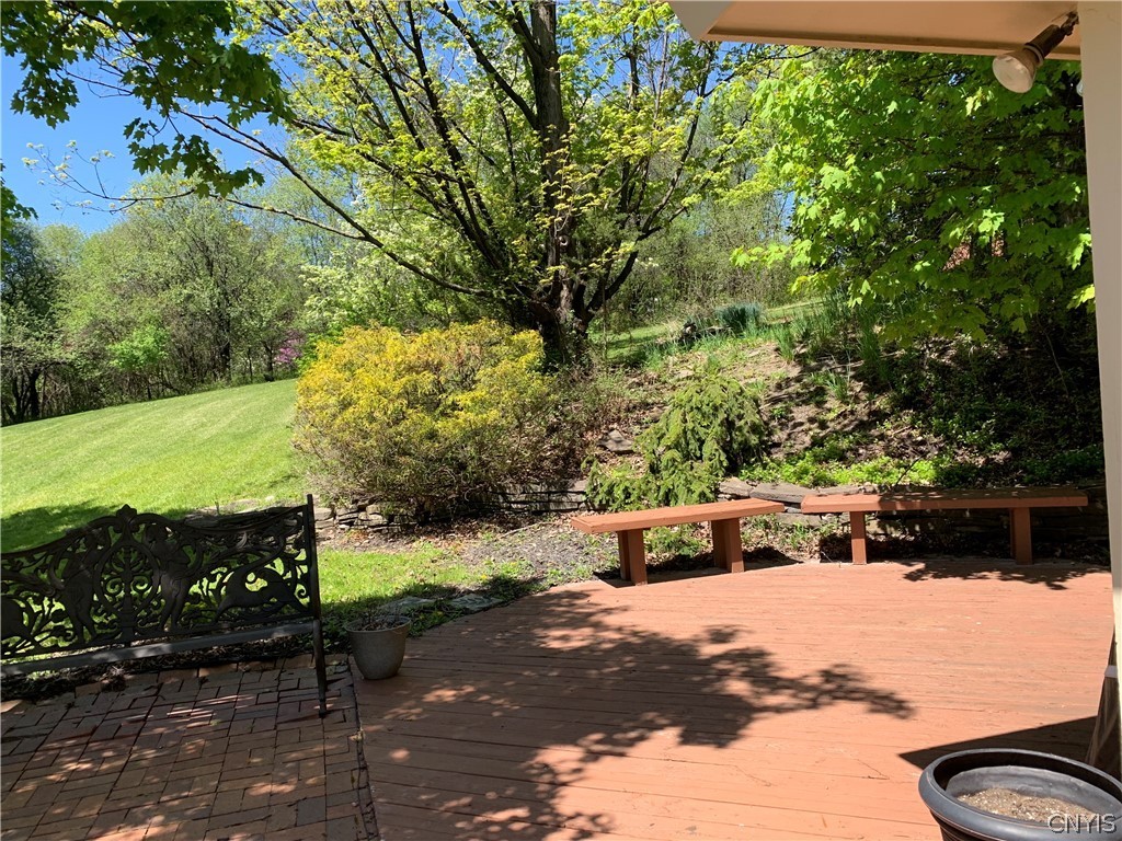 206 Deforest Road Syracuse, NY 13214 - Photo 42 of 49 Upper brick paver patio is entrance to privacy rea