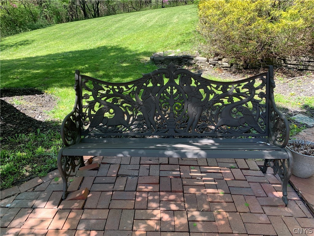 206 Deforest Road Syracuse, NY 13214 - Photo 45 of 49 Beautiful antique bench was purchased at Bouckvill