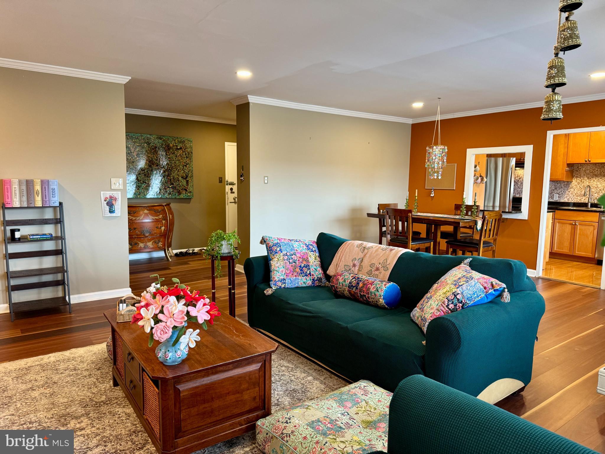 7900 Old York Road, Unit 814A Elkins Park, PA 19027 - Photo 20 of 43 a living room with furniture and wooden floor