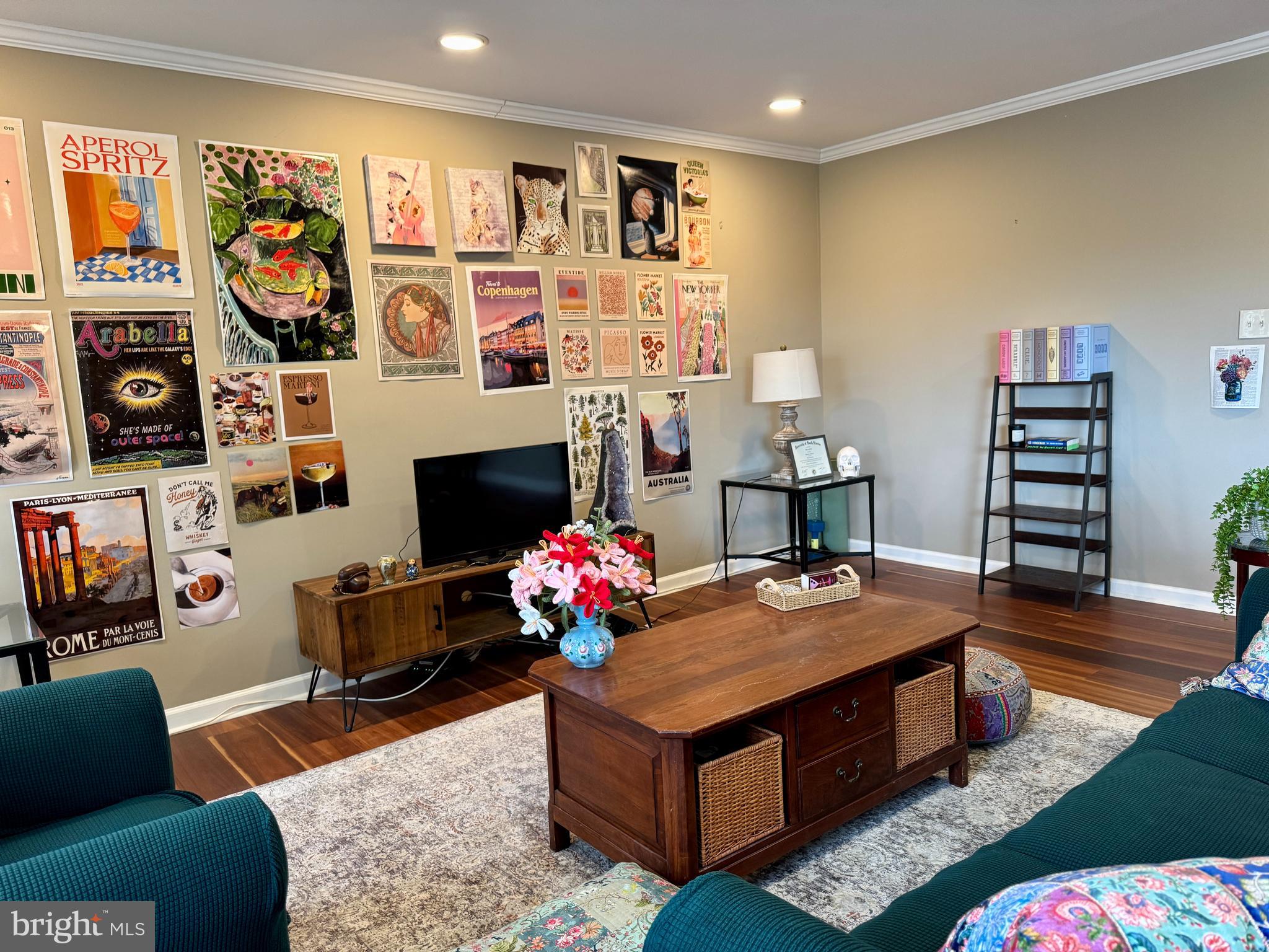 7900 Old York Road, Unit 814A Elkins Park, PA 19027 - Photo 26 of 43 a living room with furniture and a flat screen tv