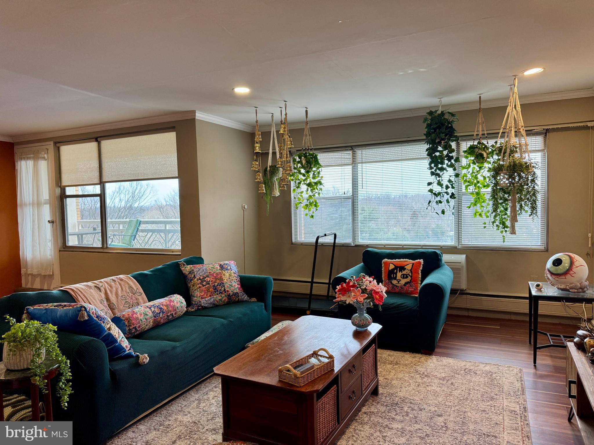 7900 Old York Road, Unit 814A Elkins Park, PA 19027 - Photo 28 of 43 a living room with furniture and a large window