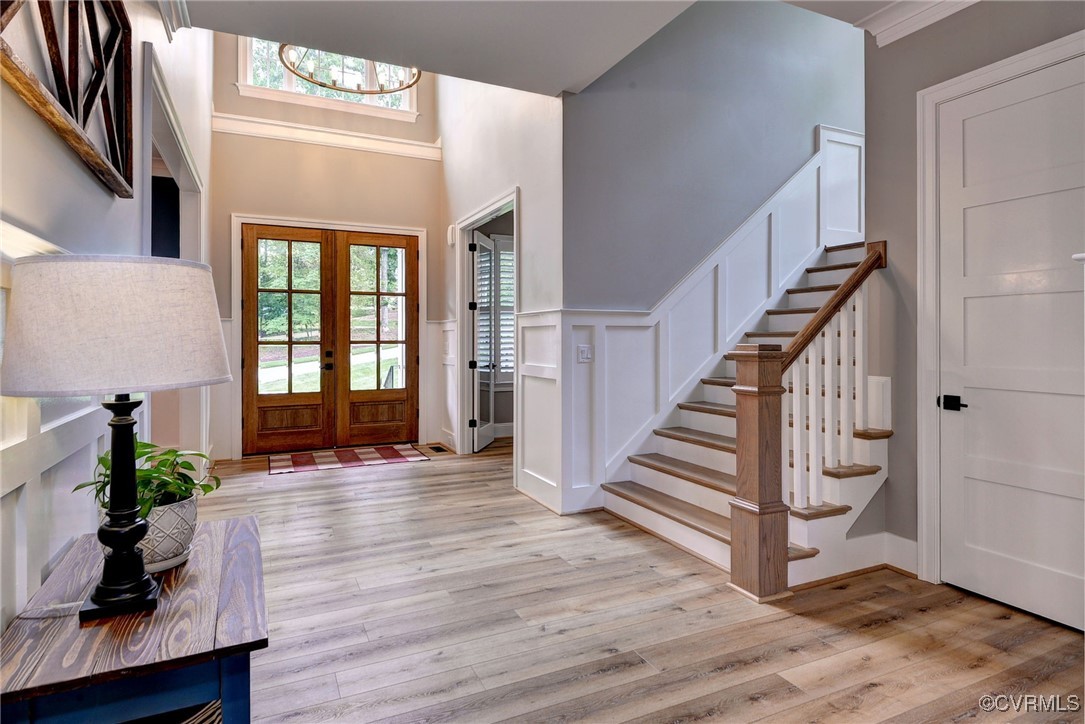 116 Formby Williamsburg, VA 23188 - Photo 8 of 50 a view of entryway with wooden floor and stairs