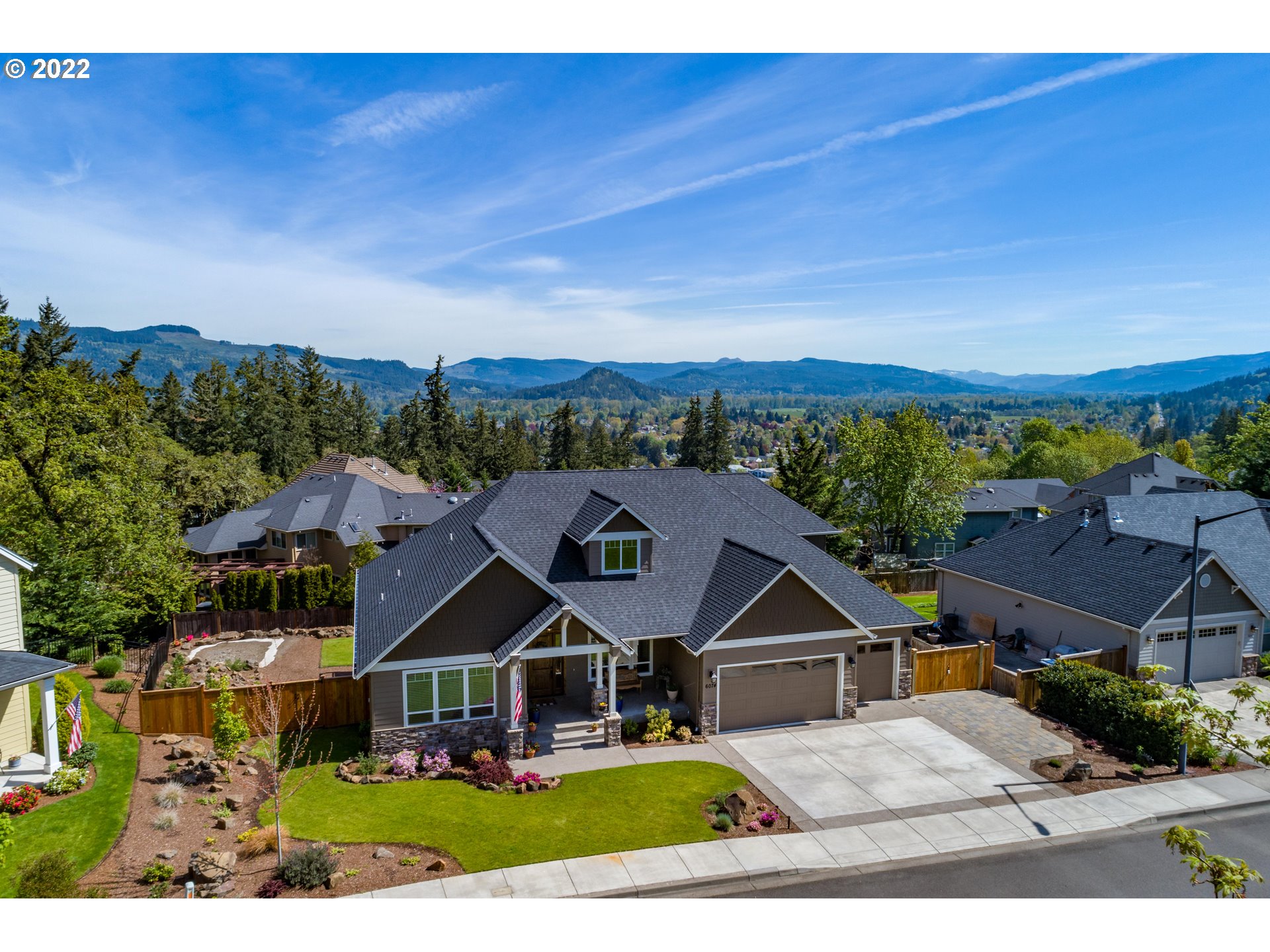 6074 Graystone Loop Springfield, OR 97478 - Photo 2 of 32 a aerial view of a house with a big yard