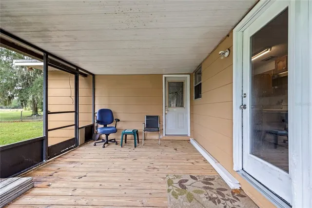 a view of a lake with a big yard