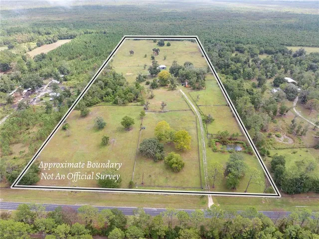 a view of an outdoor space and a swimming pool