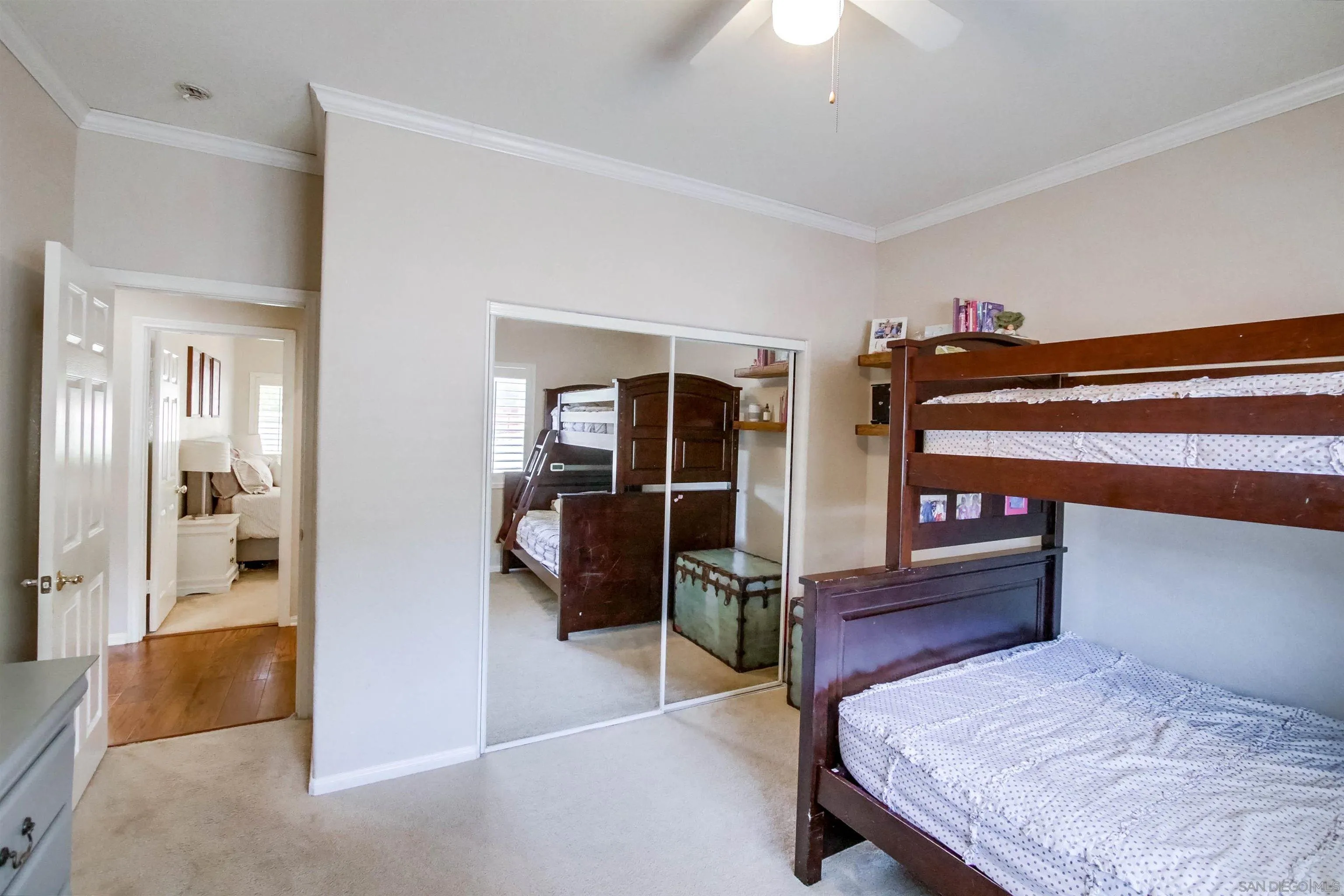16304 Dartolo Road Ramona, CA 92065 - Photo 27 of 64 a bedroom with a bed and a view of bathroom