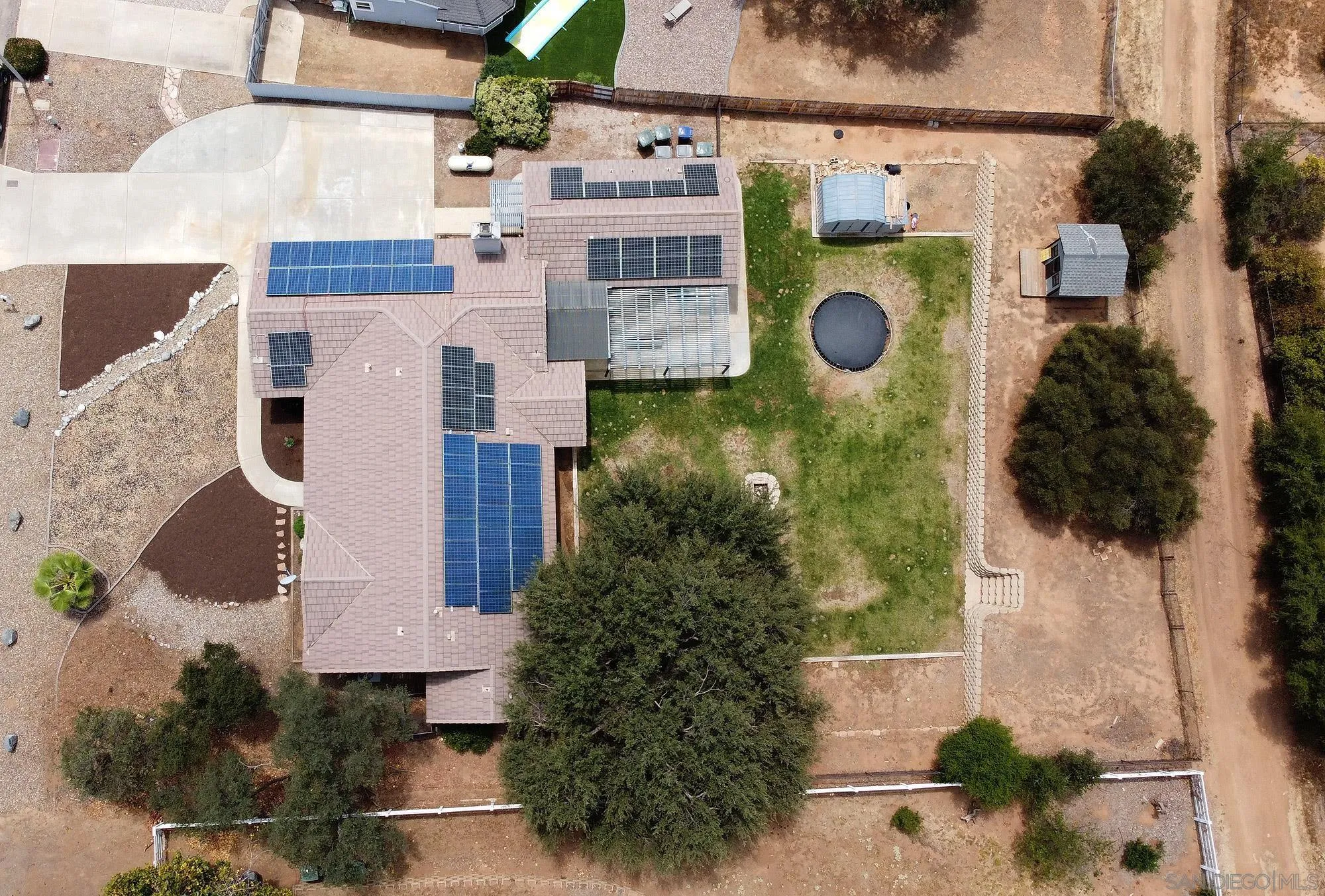 16304 Dartolo Road Ramona, CA 92065 - Photo 64 of 64 an aerial view of residential houses with outdoor space