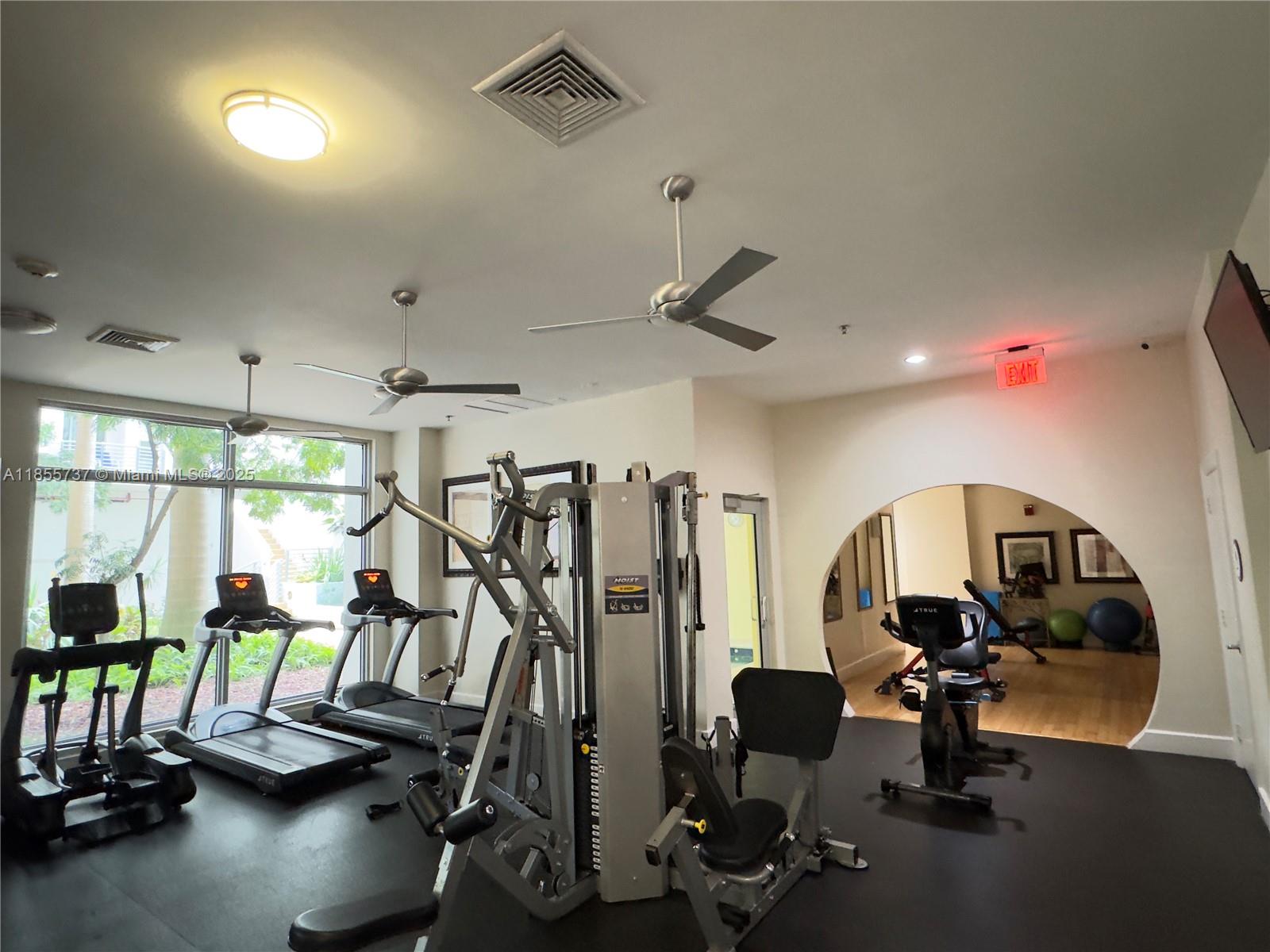 1830 Radius Drive, Unit 1301 Hollywood, FL 33020 - Photo 13 of 41 a view of a room with gym equipment