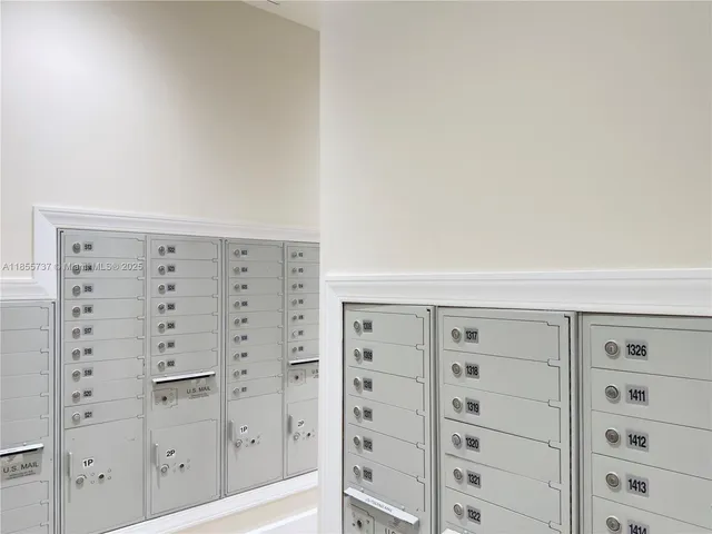 a front view of a multi story building