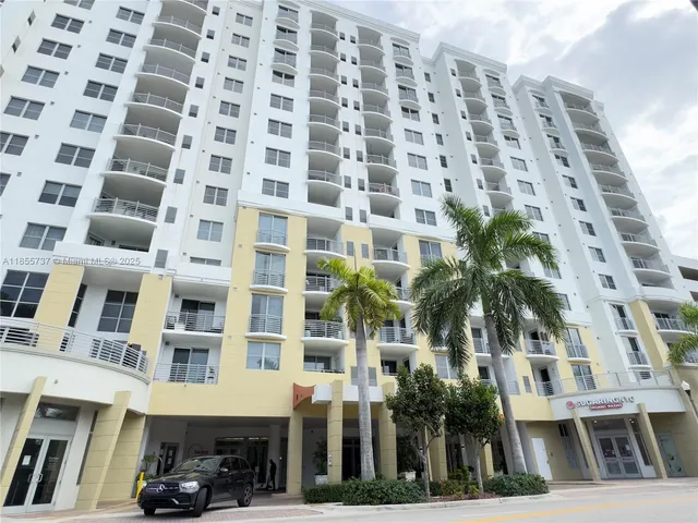 a car parked in front of a building