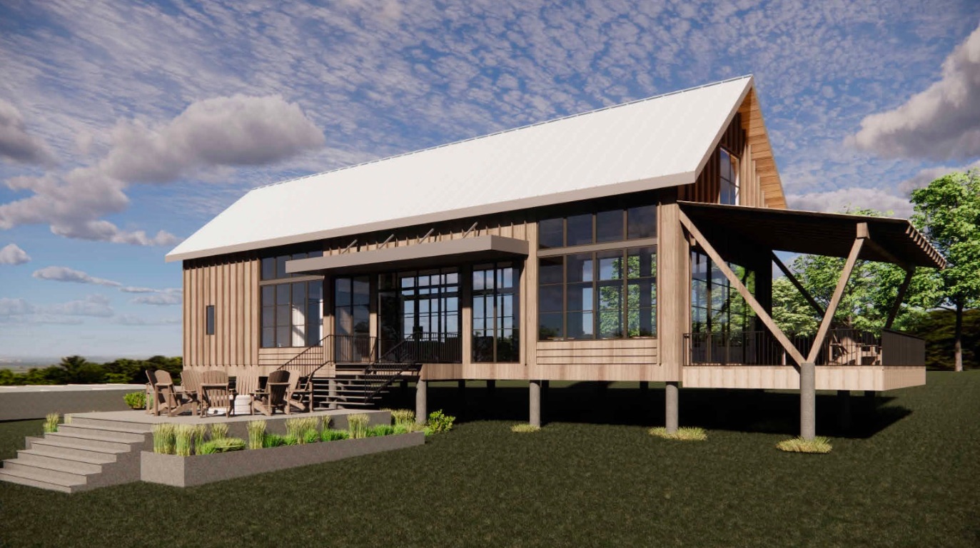 Tbd Evergreen Way Austin, TX 78737 - Photo 6 of 7 a view of house with backyard and outdoor seating