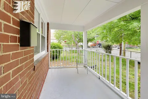 a view of a balcony