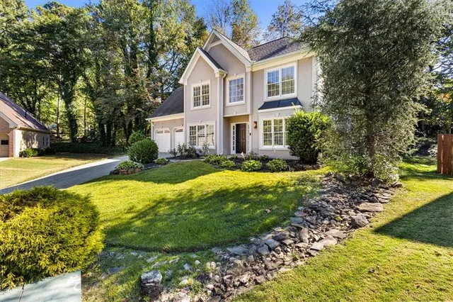 a view of outdoor space yard and swimming pool