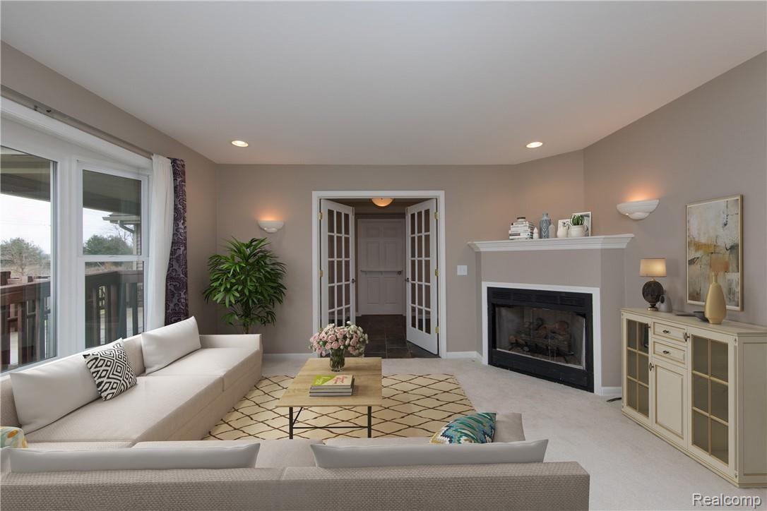 10898 Braun Road Manchester, MI 48158 - Photo 10 of 32 Family Room located right off Entryway with a Warm Fireplace