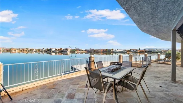 a view of a city from a terrace
