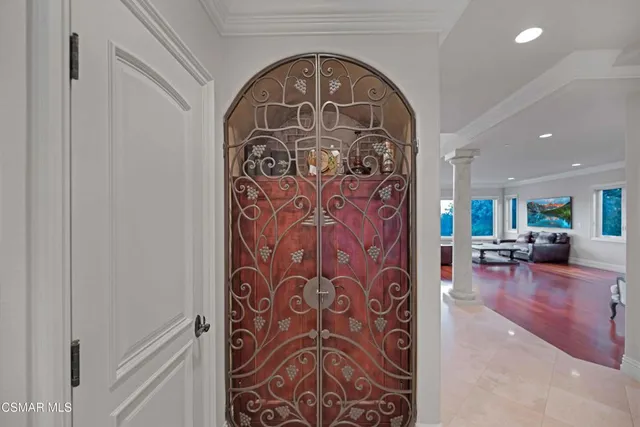 a bathroom with a granite countertop sink a mirror and a shower