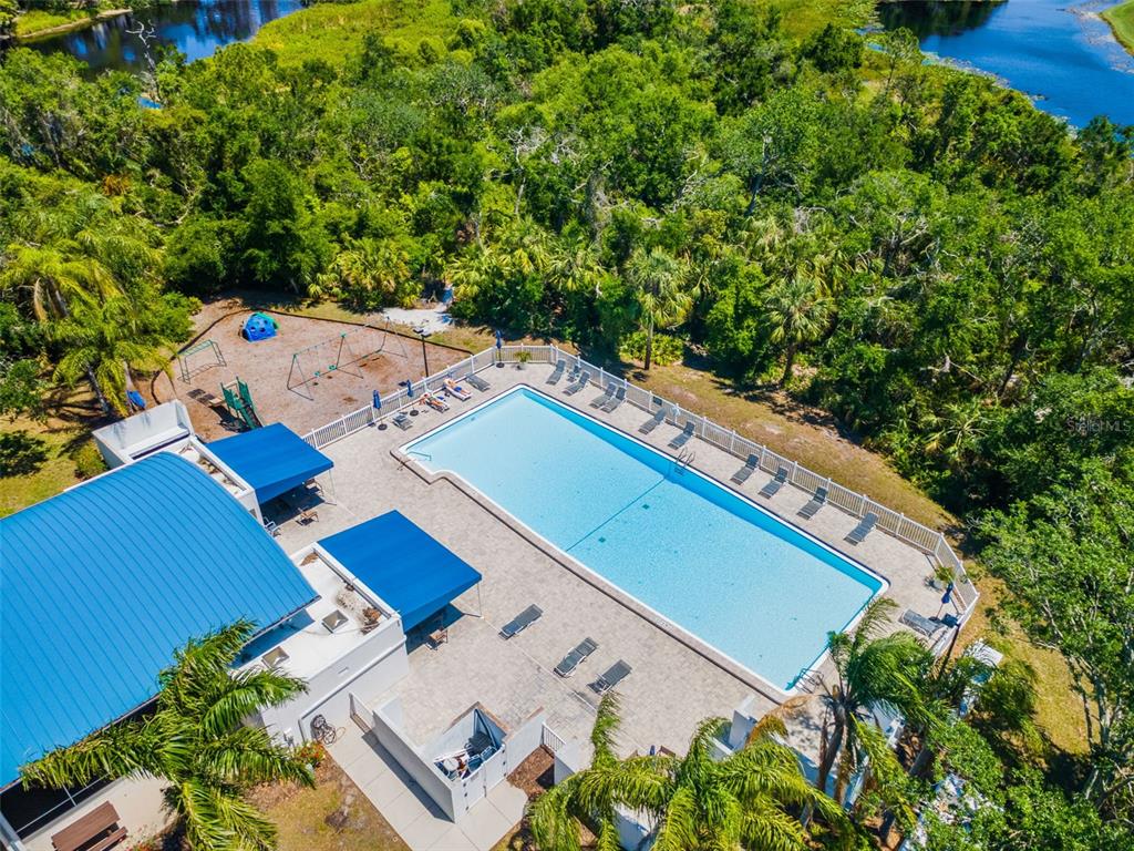 6532 Copper Ridge Trail Bradenton, FL 34201 - Photo 38 of 42 Aerial view of the community pool
