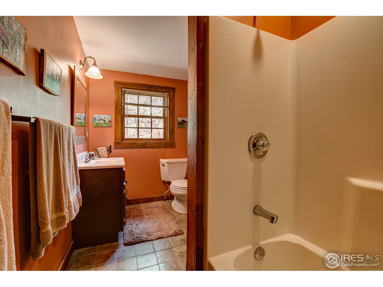 2112 Eagle Cliff Road Estes Park, CO 80517 - Photo 23 of 30 a bathroom with a sink toilet and shower