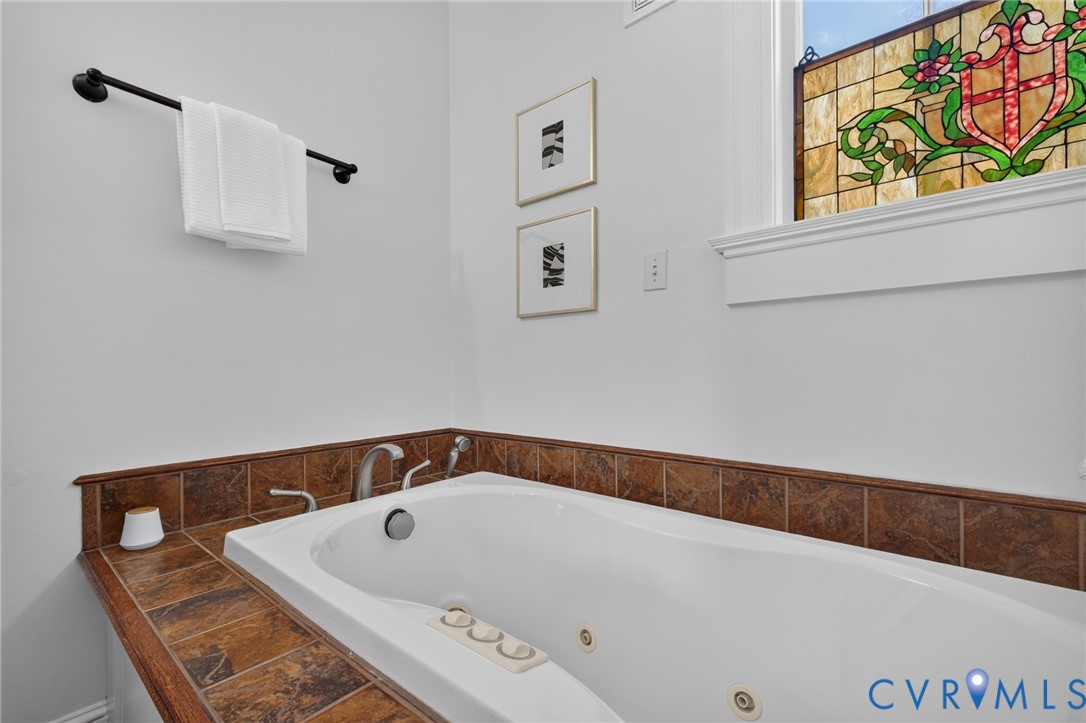 210 Henry Clay Road Ashland, VA 23005 - Photo 22 of 59 Built-in jetted tub with tile surround and deck