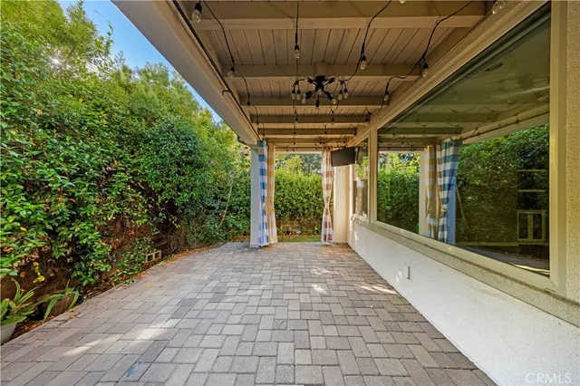 a view of a room with a porch