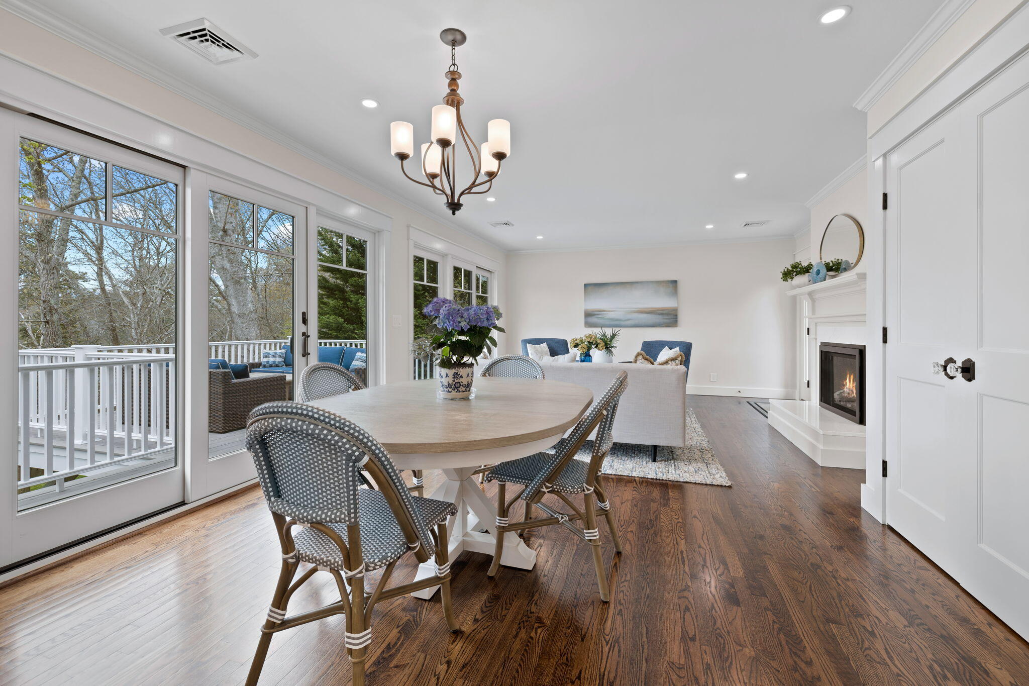 321 Tower Hill Road Osterville, MA 02655 - Photo 9 of 38 a view of a dining room with furniture window and wooden floor