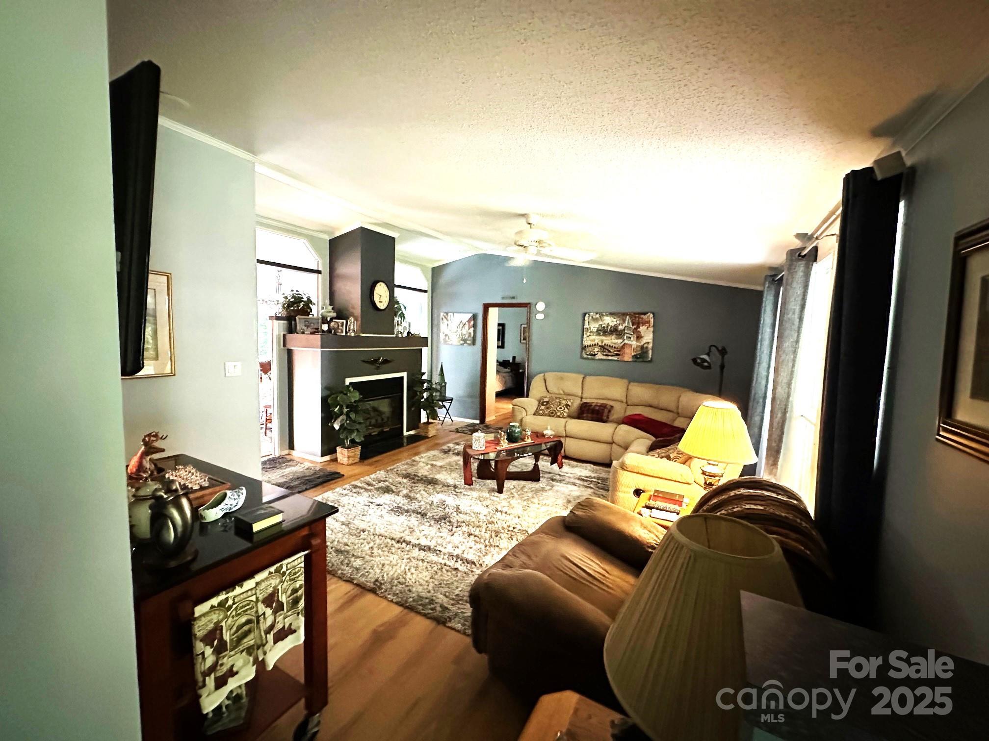 251 Rainbow Rapids Road Rutherfordton, NC 28139 - Photo 12 of 45 a living room with furniture and a fireplace