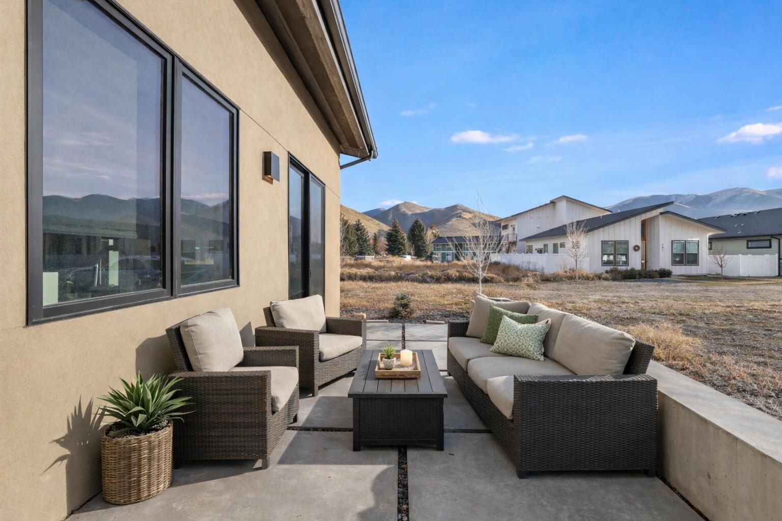 820 North 1st Avenue Hailey, ID 83333 - Photo 35 of 41 Side patio - Digital staging