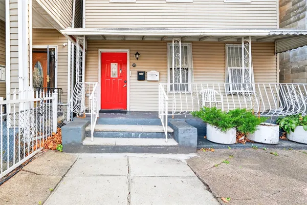 a front view of a house