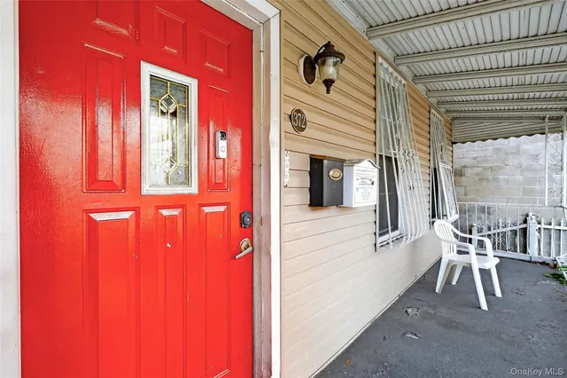 a view of dining room with chairs