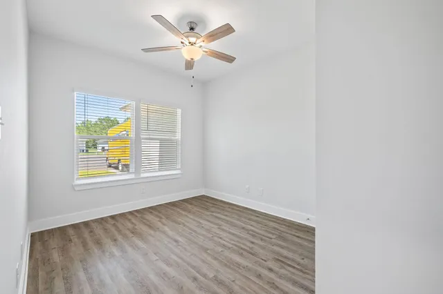 wooden floor in an empty room